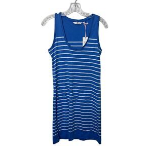 Vineyard Vines Striped Simple Tank Dress Blue White Small NWT $118 Coastal
